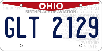 OH license plate GLT2129