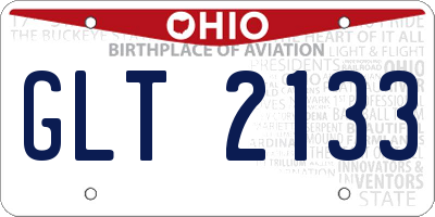 OH license plate GLT2133