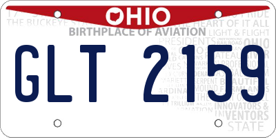 OH license plate GLT2159