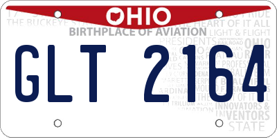 OH license plate GLT2164