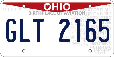 OH license plate GLT2165