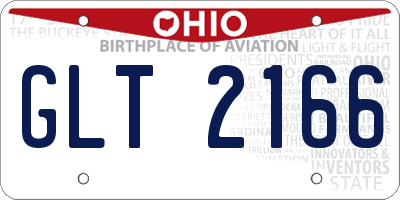 OH license plate GLT2166