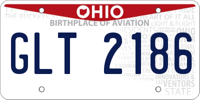 OH license plate GLT2186