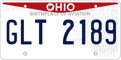 OH license plate GLT2189