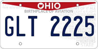 OH license plate GLT2225
