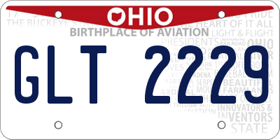 OH license plate GLT2229
