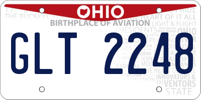 OH license plate GLT2248