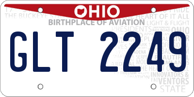 OH license plate GLT2249