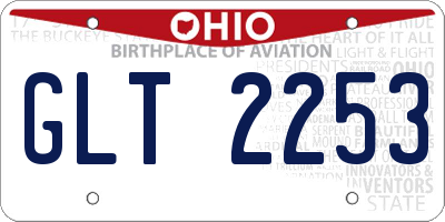 OH license plate GLT2253