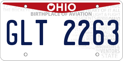 OH license plate GLT2263