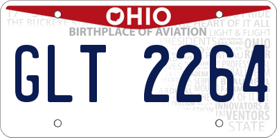 OH license plate GLT2264