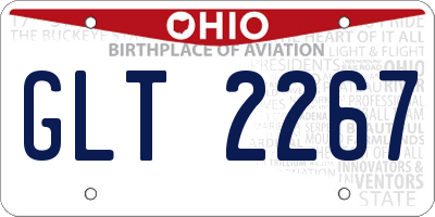 OH license plate GLT2267