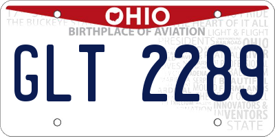 OH license plate GLT2289
