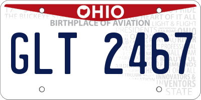 OH license plate GLT2467