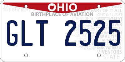 OH license plate GLT2525
