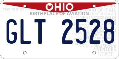 OH license plate GLT2528