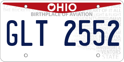 OH license plate GLT2552