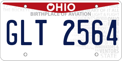 OH license plate GLT2564