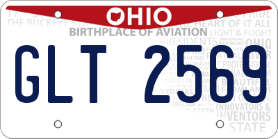 OH license plate GLT2569