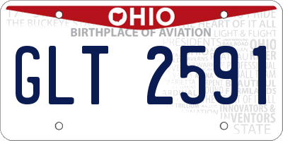 OH license plate GLT2591