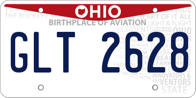 OH license plate GLT2628