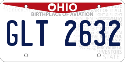 OH license plate GLT2632