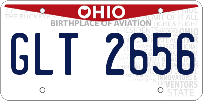 OH license plate GLT2656