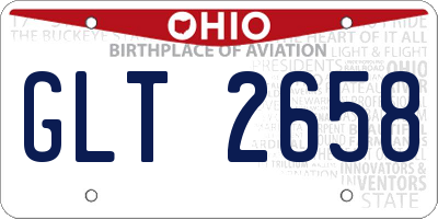 OH license plate GLT2658