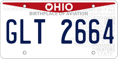 OH license plate GLT2664