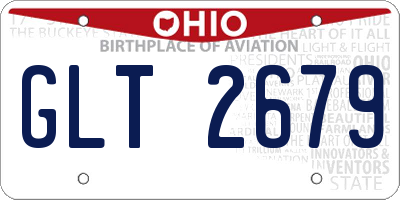 OH license plate GLT2679