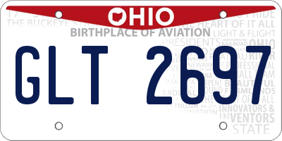 OH license plate GLT2697