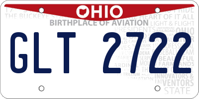 OH license plate GLT2722