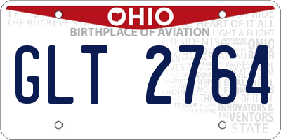 OH license plate GLT2764