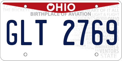 OH license plate GLT2769