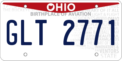 OH license plate GLT2771