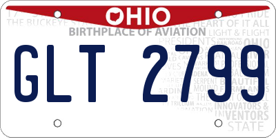 OH license plate GLT2799