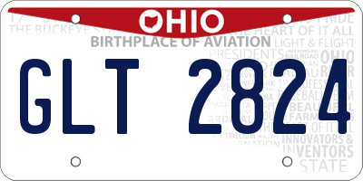 OH license plate GLT2824