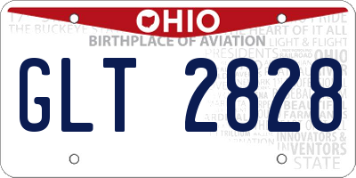 OH license plate GLT2828