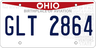 OH license plate GLT2864