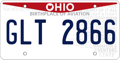 OH license plate GLT2866