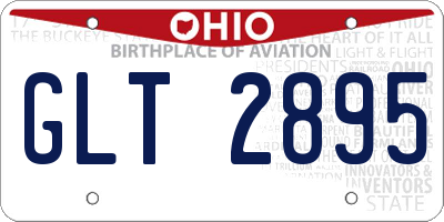 OH license plate GLT2895