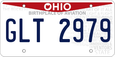 OH license plate GLT2979