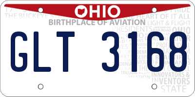 OH license plate GLT3168