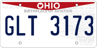 OH license plate GLT3173