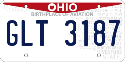 OH license plate GLT3187