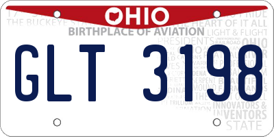 OH license plate GLT3198