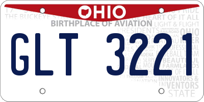 OH license plate GLT3221