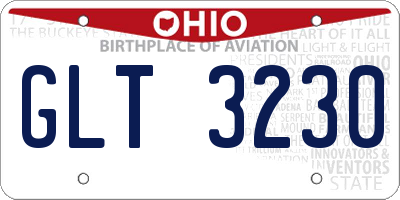 OH license plate GLT3230