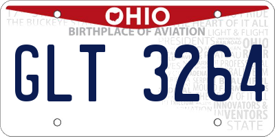 OH license plate GLT3264