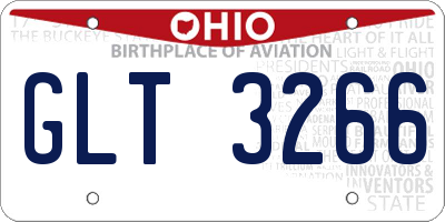 OH license plate GLT3266